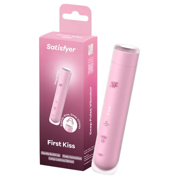 Satisfyer First Kiss - вакуумен стимулатор за клитор (розов)