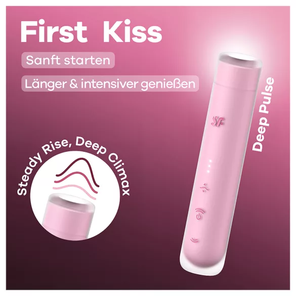 Satisfyer First Kiss - вакуумен стимулатор за клитор (розов)