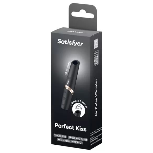 Satisfyer - вибратор с форма на червило - черен