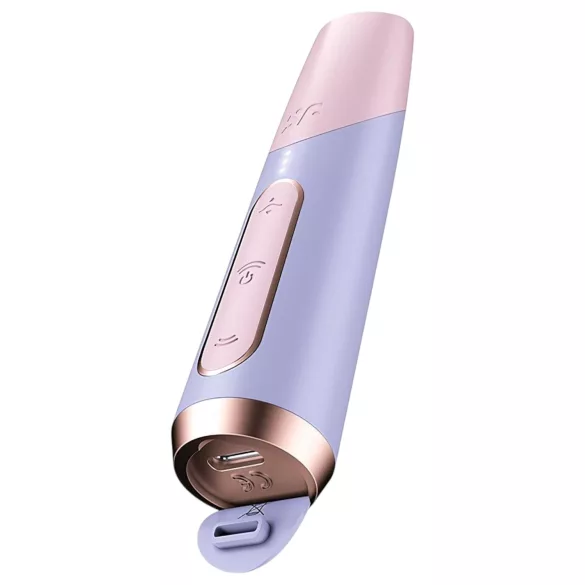 Satisfyer Bold Kiss - вибратор с въздушни вълни тип червило - розов