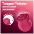 Satisfyer Tongue Twister - въртящ клиторен вибратор с език - розов