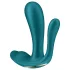 Satisfyer Top Secret+ - вибратор за носене - троен - зелен