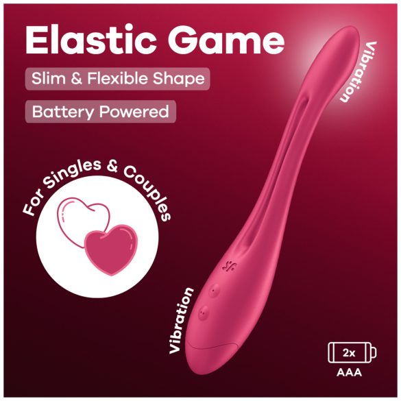 Satisfyer Elastic Game - вибратор за двойки - гъвкав - розов