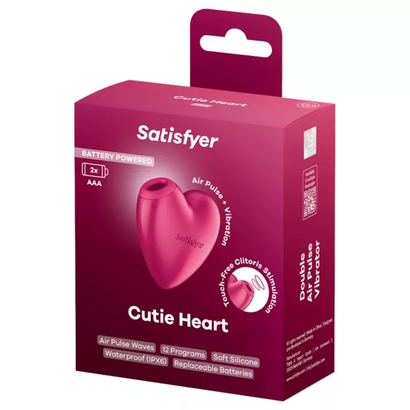 Satisfyer Cutie Heart - вакуумен стимулатор за клитор - розов