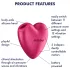 Satisfyer Cutie Heart - вакуумен стимулатор за клитор - розов