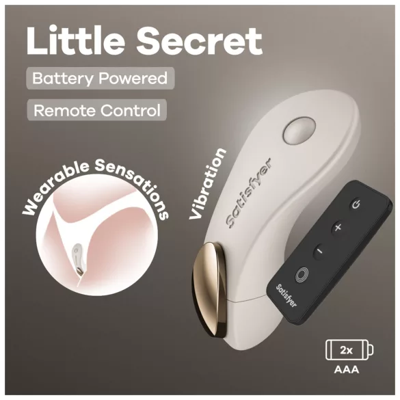 Satisfyer Little Secret - вибратор за бельо - бял