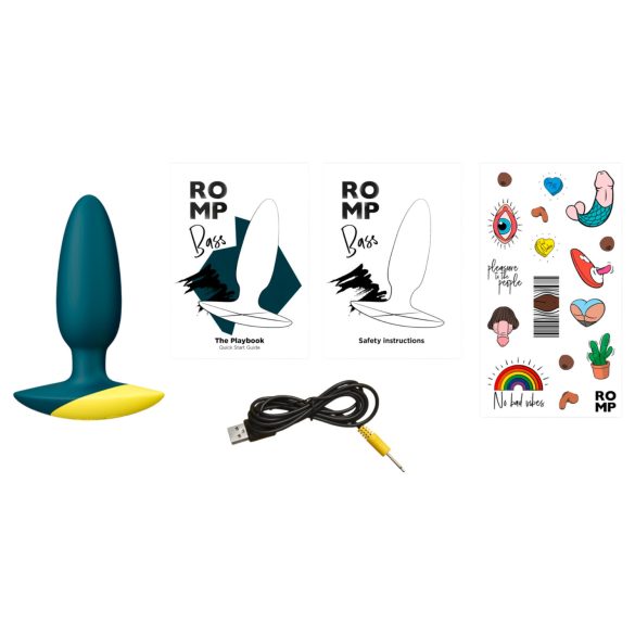ROMP Bass - анален вибратор - зелен