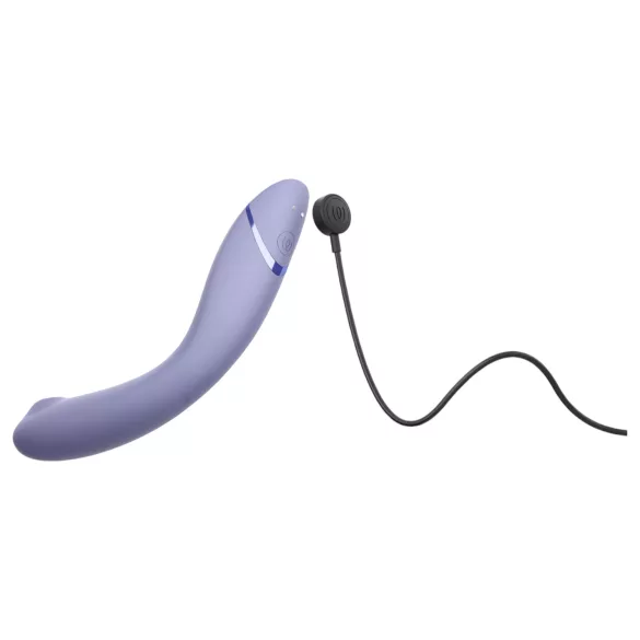 Womanizer OG - вибратор за G-точка 2в1 с въздушни вълни - презареждащ, лилав