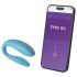 We-Vibe Sync Go - вибратор за двойки - смарт, с акумулатор - тюркоаз