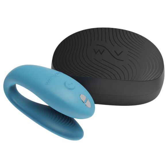 We-Vibe Sync Go - вибратор за двойки - смарт, с акумулатор - тюркоаз