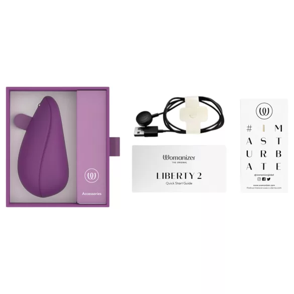 Womanizer Liberty 2 - вакуумен стимулатор за клитор - лилав