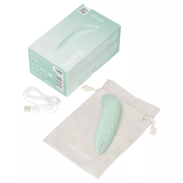 We-Vibe Melt 2 - вибратор за клитор с въздушни вълни, управляван чрез приложение (тюркоаз)