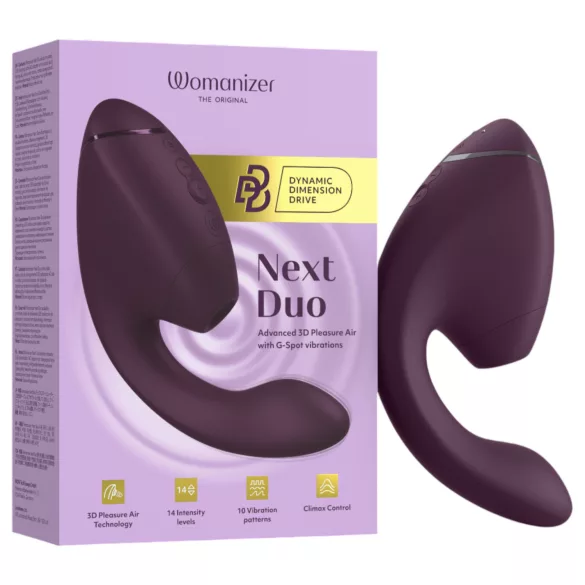 Womanizer Next Duo - 2 в 1 вибратор за G-точка (лилав)