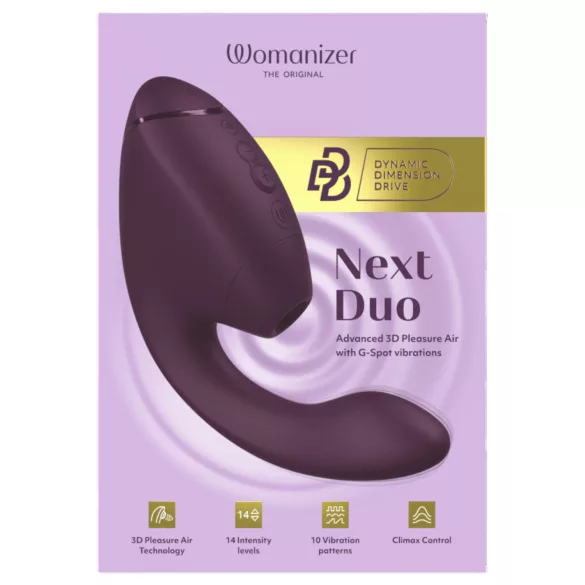 Womanizer Next Duo - 2 в 1 вибратор за G-точка (лилав)