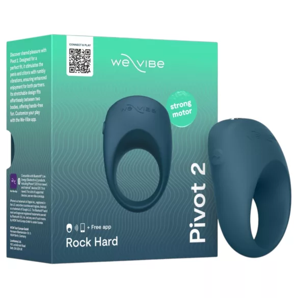 We-Vibe Pivot 2 - вибриращ пръстен за пенис с управление чрез приложение за мъже (син)