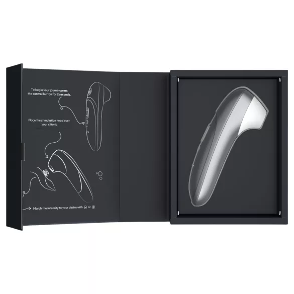Womanizer Pro - клиторен стимулатор с въздушни вълни (сив)
