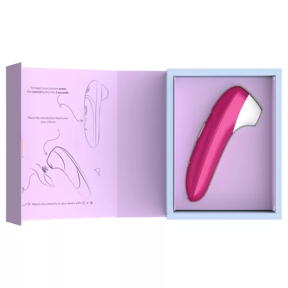 Womanizer Pro - стимулатор за клитор с въздушни вълни (розов)