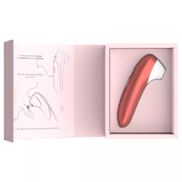 Womanizer Pro - вакуумен стимулатор за клитор (червен)