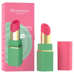   Womanizer Beauty - стимулатор за клитор с въздушни вълни във формата на червило (зелен)