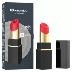   Womanizer Beauty - въздушновълнова клиторстимулираща играчка във форма на червило (черна)