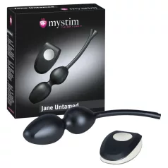   Mystim Jane Untamed - вибриращи гейша-топчета дуо (черни)