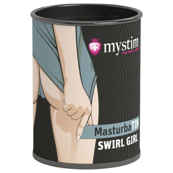 Mystim MasturbaTIN Swirl Girl - вълнообразен мастурбатор (бял)
