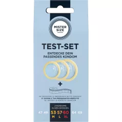   Mister Size Test-Set - тестов комплект презервативи с мерителна лента (3 бр.)