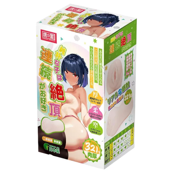 TAMASHII Continuous Orgasm - аниме вагина мастурбатор (телесен цвят)
