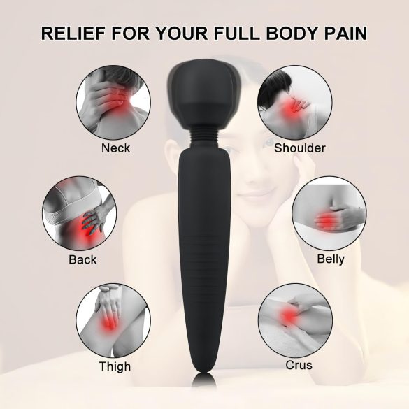 Mrow - вибриращ масажор за жени с акумулатор и водоустойчив - черен