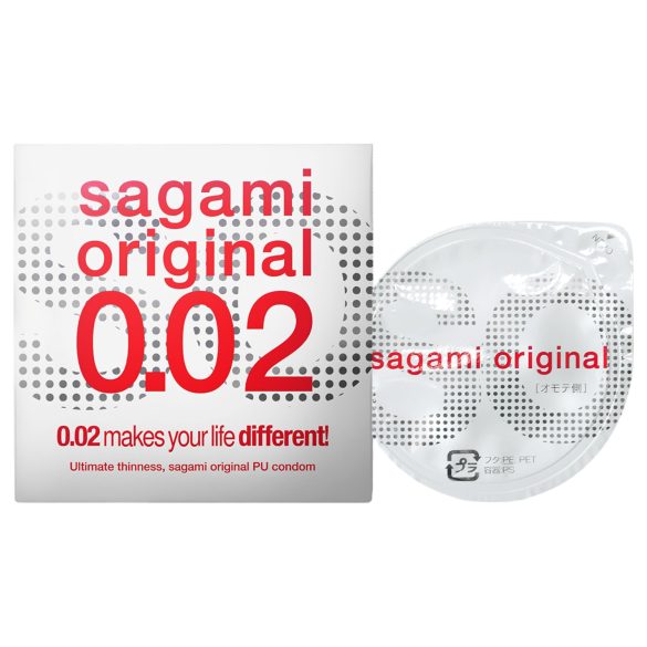 Sagami Original 0,02 - презерватив - ултратънък - 55мм (1бр)