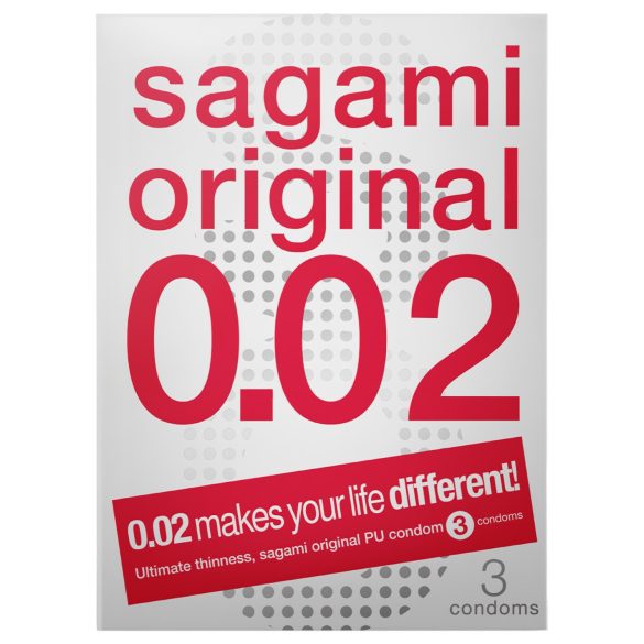 Sagami Original 0,02 - презерватив - ултратънък - 55мм (3бр)