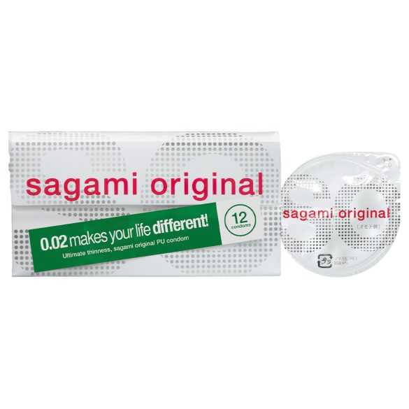 Sagami Original 0,02 - презервативи - ултратънки - 55мм (12бр)