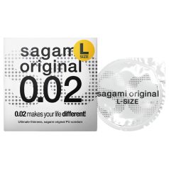   Sagami Original 0,02 L - презерватив - ултратънък - 58мм (1 брой)