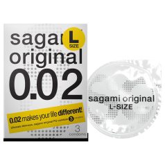   Sagami Original 0,02 L - презерватив - ултратънък - 58мм (3бр)