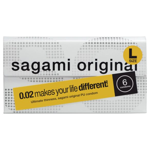 Sagami Original 0.02 L - презерватив - 58мм - 6 броя