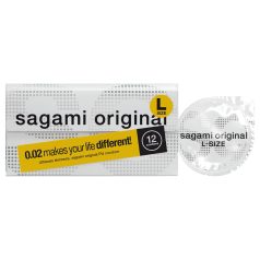   Sagami Original 0.02 L - презерватив - 58 мм - 12 броя