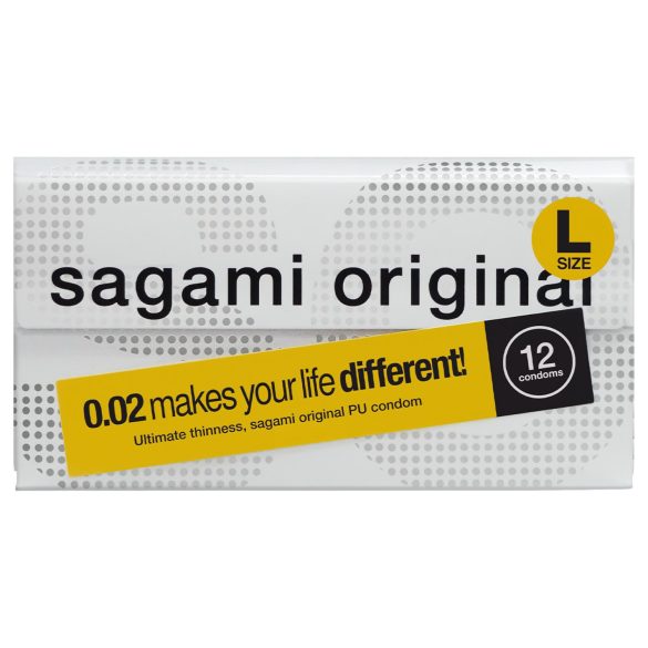 Sagami Original 0.02 L - презерватив - 58 мм - 12 броя