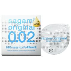   Sagami Original 0,02 - презерватив - екстра лубрикиран - 55мм (1бр)