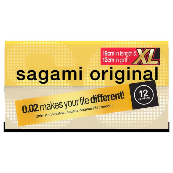 Sagami Original 0,02 XL - презервативи - 61мм - 12 броя