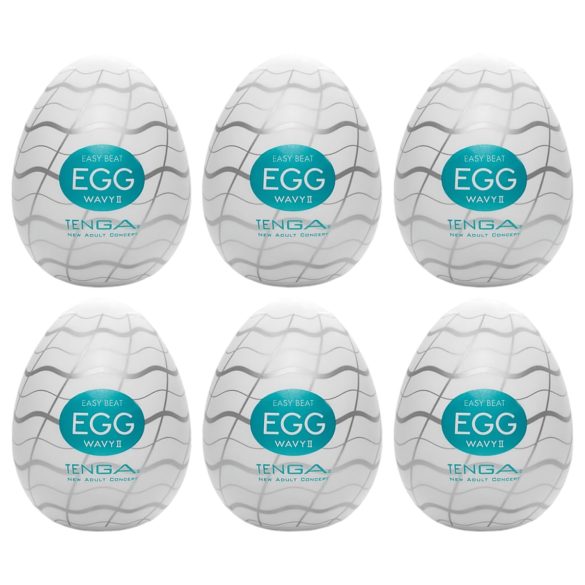 TENGA Egg Вълнообразен II - комплект 6 бр. мастурбатори яйца