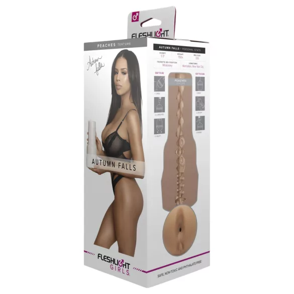 Fleshlight Autumn Falls Peaches - реалистично изкуствено дупе (натурален цвят)