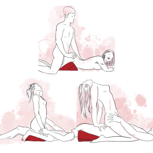 Liberator Wedge - клиновидна секс възглавница (черна)