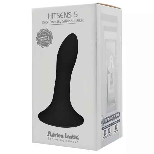 Adrien Lastic Hitsens 5 - Термореактивно анално дилдо (черно)
