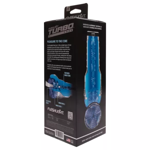 Fleshlight Turbo Core - мастурбатор с вакуум - син