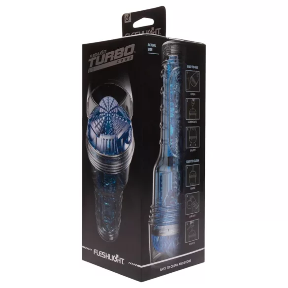 Fleshlight Turbo Core - мастурбатор с вакуум - син