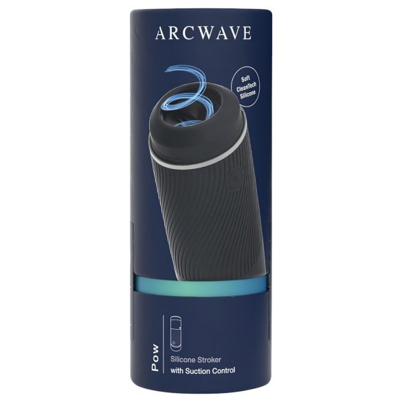 Arcwave Pow - Ръчен мастурбатор със засмукване (черен)
