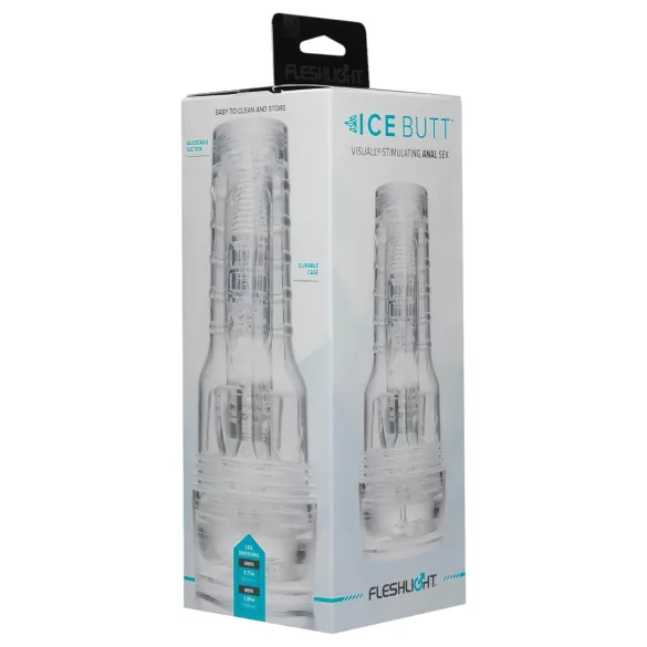 Fleshlight Ice Butt - мъжки мастурбатор дупе - прозрачен
