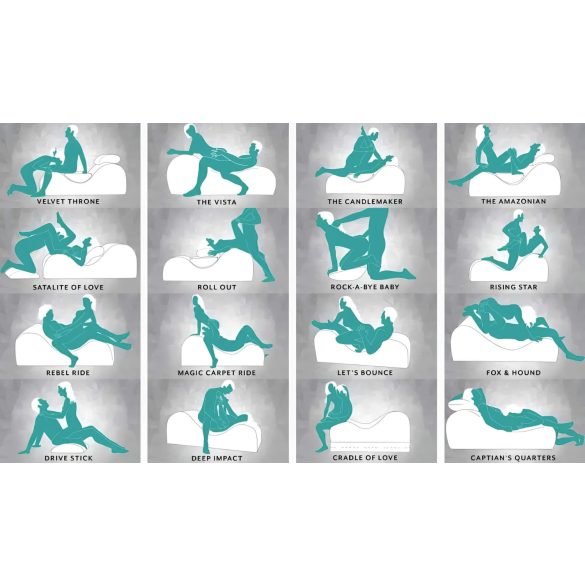 Liberator Esse Lounger - регулируем секс диван - 3 части (червен)