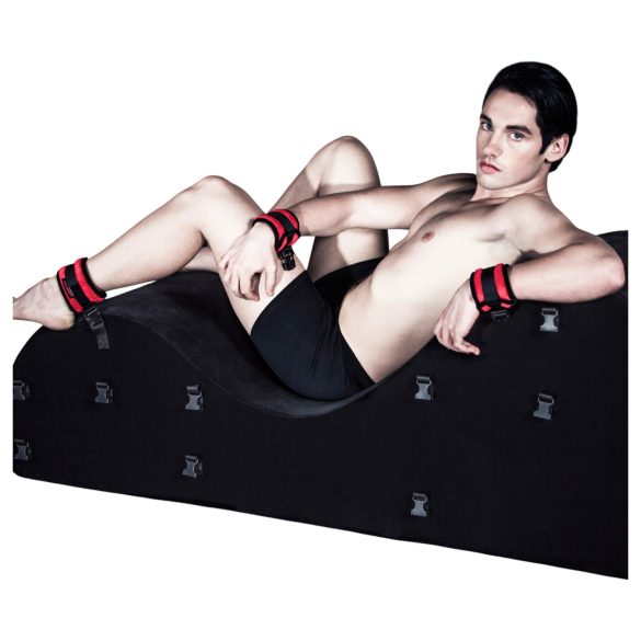 Liberator Black Label Esse - модулен 3-частен секс диван (черен)