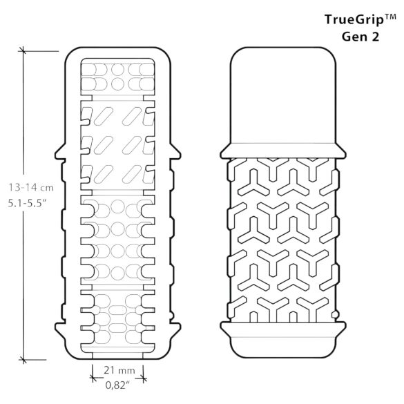 The Handy - ръкав за мастурбатор TrueGrip Gen 2 - прозрачен
